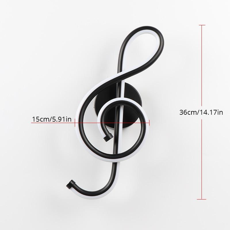 LED-Musiknoten-Wandlampe
